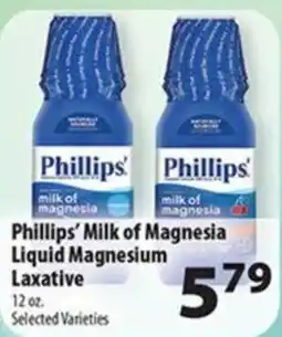 Times Supermarkets Phillips' milk of magnesia liquid magnesium laxative offer