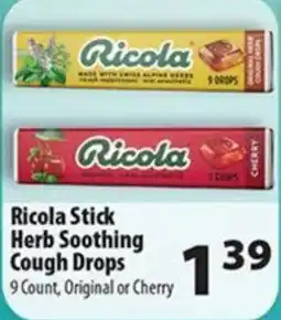 Times Supermarkets Ricola Herb Soothing Cough Drops offer