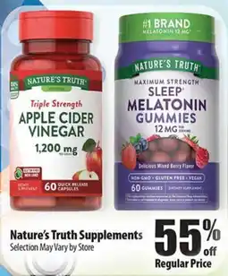 Times Supermarkets Nature's Truth Supplements offer