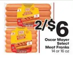 Harp's Market Oscar Mayer Select Meat Franks offer