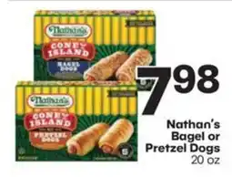 Harp's Market Nathan's Bagel or Pretzel Dogs offer