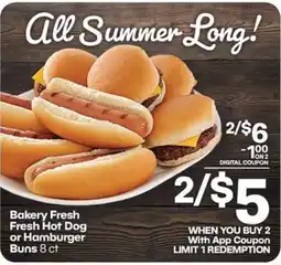 Harp's Market Bakery Fresh Fresh Hot Dog or Hamburger Buns offer