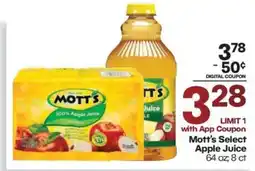 Harp's Market Mott's Select Apple Juice offer