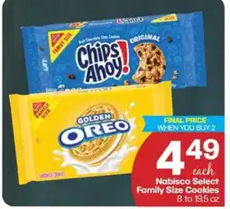 Harp's Market Nabisco Select Family Size Cookies offer