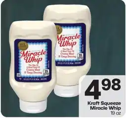 Harp's Market Kraft Squeeze Miracle Whip offer