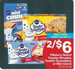 Harp's Market Pillsbury Select Toaster Strudels, Toaster Scrambles, or Mini Cinnis offer