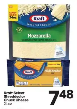 Harp's Market Kraft Select Shredded or Chuck Cheese offer