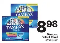 Harp's Market Tampax Select Pearl offer