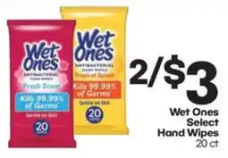 Harp's Market Wet Ones Select Hand Wipes offer