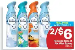 Harp's Market Febreze Select Air Mist Spray offer