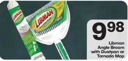 Harp's Market Libman Angle Broom with Dustpan or Tornado Mop offer
