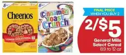 Harp's Market General Mills Select Cereal offer