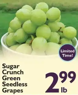 Festival Foods Sugar crunch green seedless grapes offer