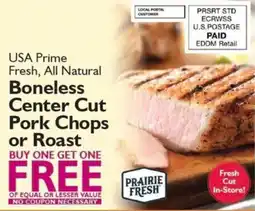 Festival Foods Boneless Center Cut Pork Chops or Roast offer