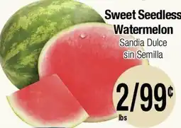 Big Saver Foods Sweet Seedless Watermelon offer