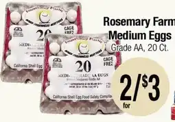 Big Saver Foods Rosemary Farm medium eggs offer