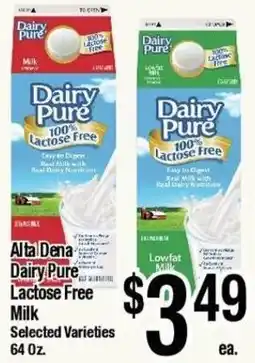 Big Saver Foods Alta Dena Dairy Pure Lactose Free Milk offer