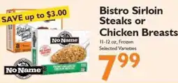 Festival Foods No Name Bistro Sirloin Steaks or Chicken Breasts offer