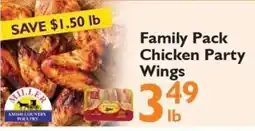 Festival Foods Miller Amish Country Poultry Family Pack Chicken Party Wings offer