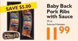 Festival Foods Curly's baby back pork ribs with sauce offer