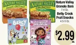 Big Saver Foods Nature Valley Granola Bars or Betty Crock Fruit Snacks offer