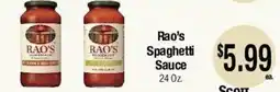 Big Saver Foods Rao's spaghetti sauce offer