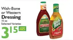 Festival Foods Wish-Bone or Western Dressing offer