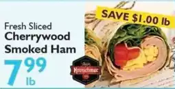 Festival Foods Kreischmac Fresh Sliced Cherrywood Smoked Ham offer