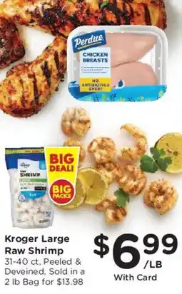 King Soopers Kroger Large Raw Shrimp offer