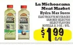 La Michoacana La Michoacana meat market hydra max beverages offer