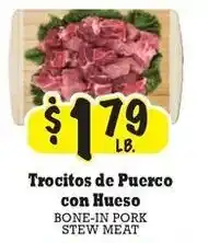 La Michoacana Bone-in pork stew meat offer