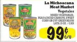 La Michoacana La Michoacana meat market vegetables offer