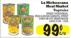 La Michoacana La Michoacana meat market vegetables offer