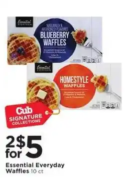 Cub Foods Essential Everyday Waffles offer