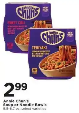 Cub Foods Annie Chun's Soup or Noodle Bowls offer