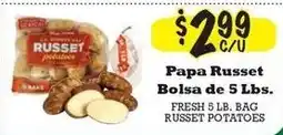 La Michoacana Russet potatoes offer