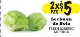 La Michoacana Fresh Iceberg Lettuce offer