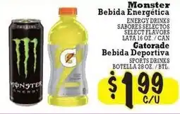 La Michoacana Monster Energy Drink offer