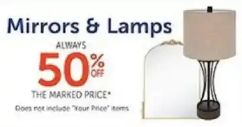 Hobby Lobby Mirrors & Lamps offer
