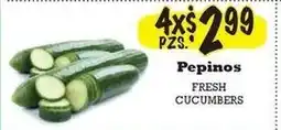 La Michoacana Pepinos Fresh Cucumbers offer