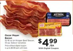 King Soopers Oscar Mayer Bacon offer