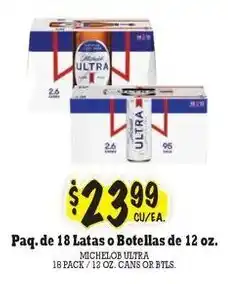 La Michoacana Michelob Ultra offer