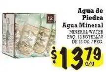 La Michoacana Agua de Piedra Agua Mineral offer