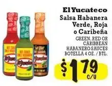 La Michoacana El Yucateco salsa habanera verde, roja o caribeña offer