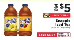 ShopRite Snapple Iced Tea offer