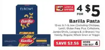 ShopRite Barilla Pasta offer