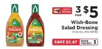 ShopRite Wish-Bone Salad Dressing offer