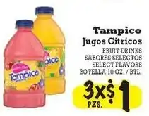 La Michoacana Tampico fruit drinks offer