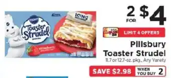 ShopRite Pillsbury Toaster Strudel offer
