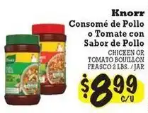 La Michoacana Knorr Chicken or Tomato Bouillon offer
